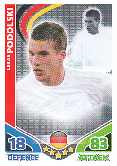 Lukas Podolski Germany 2010 World Cup Match Attax #101